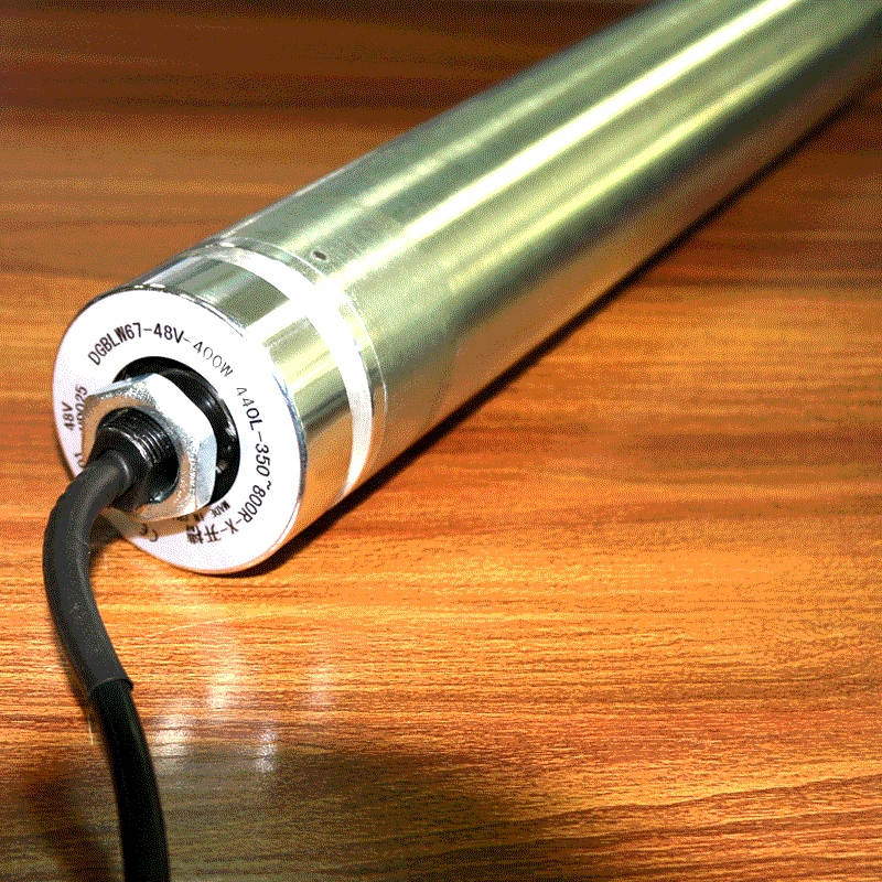 Dostosowany DC bezszczotkowy wałek elektryczny Guma powlekana 24 V 48VPLC Kontrola podwójnego rzędu zębate moc silnikowy pasek przenośnik